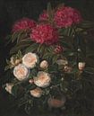 Camellias and rhododendrons, Johan Laurentz Jensen by Masterful Masters thumbnail