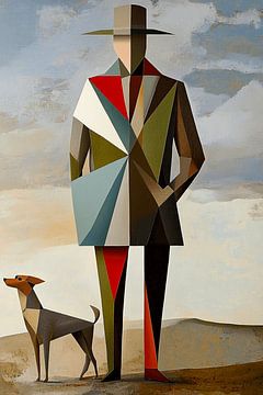 Anonieme Man en Hond van Karina Brouwer