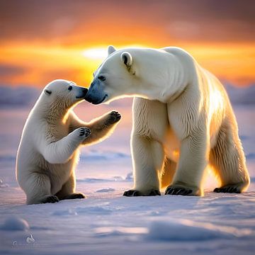 endearing polar bears