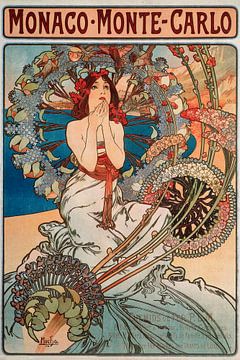 Monaco - Monte Carlo, Alphonse Mucha van Meesterlijcke Meesters