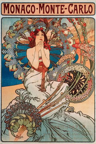 Monaco - Monte Carlo, Alphonse Mucha