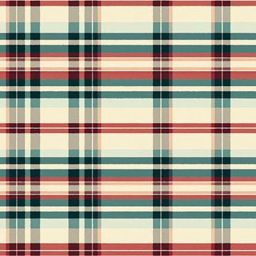 Vintage Plaid # XV by Whale & Sons