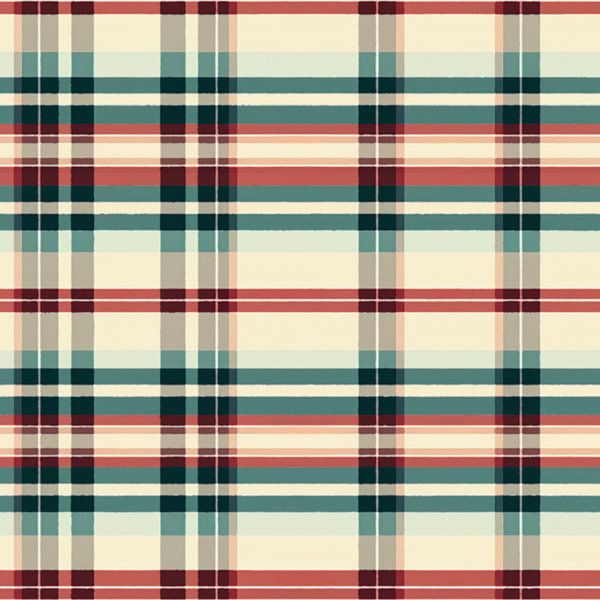 Vintage Plaid # XV by Whale & Sons