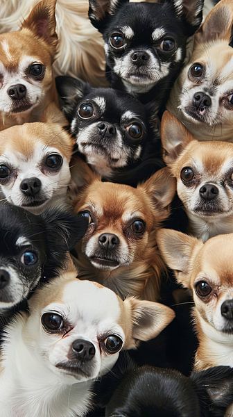 Group photo chihuahua&#039;s by Egon Zitter