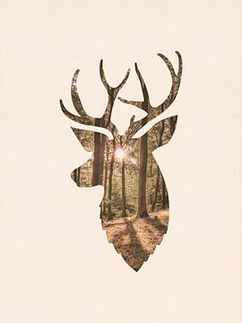 Deer and the Forest van MDRN HOME