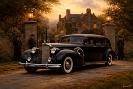 Eine Fahrt durch die Geschichte – Packard Super Eight – 1938 von Johannas Art Creations
