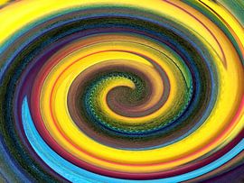 Oneindigheid 02 / Spiraal / Kleurwerveling van Kerstin Franz