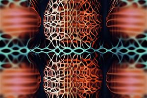 Abstract werk organisch 3D