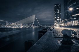 Vue nocturne de Rotterdam sur Vincent Bierens Photography