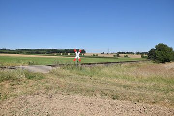 Small railroad crossing on the Hünsrück by Jeroen Franssen