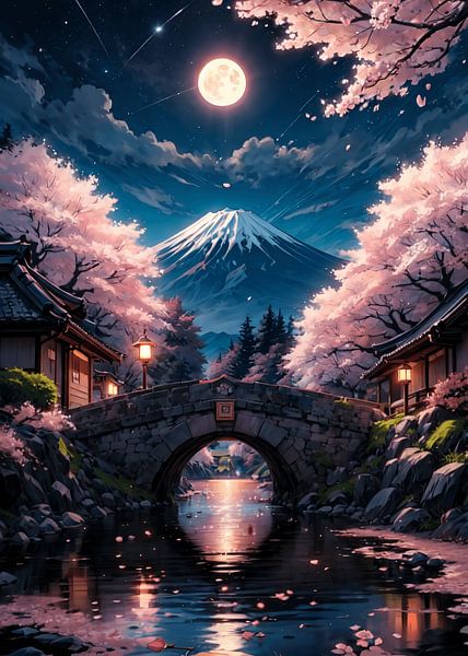Japanse Sakura Kersenbloesem Rivier van Ruzerin