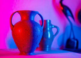 Farbenspiel in Rot und Blau von Horst Dreisbach