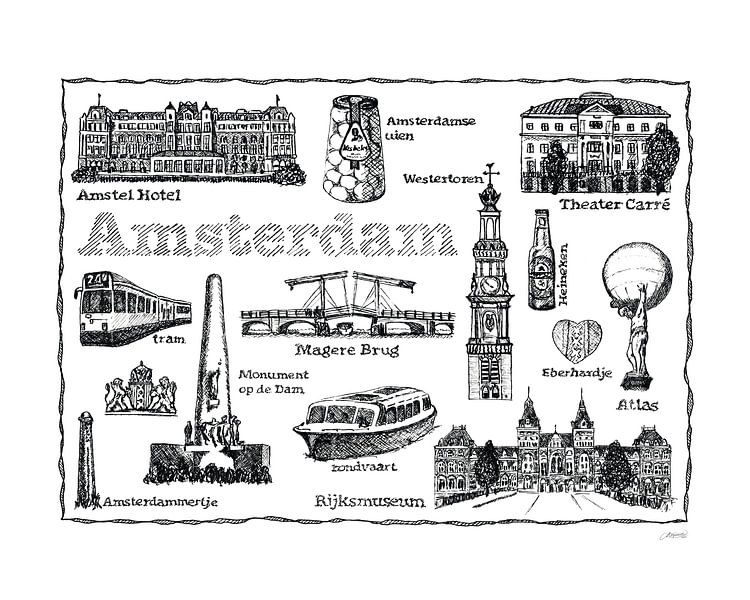 Amsterdam en lignes par Mjanneke