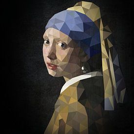 Low Poly Girl with the Pearl Earring