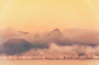Coast and Corcovado in Rio de Janeiro in fog by Dieter Walther thumbnail