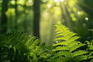 Magisches Licht im Wald
