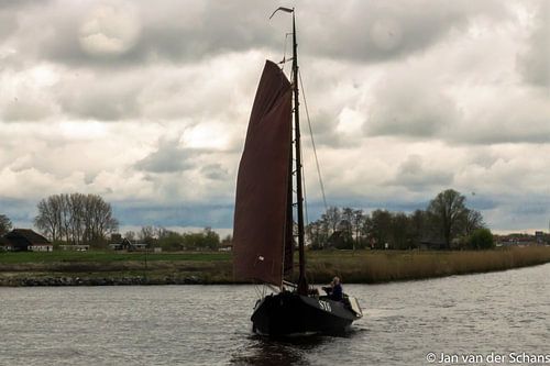 Skutsjesilen in Friesland.