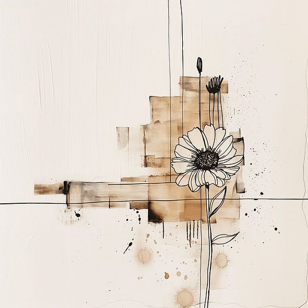 Abstrakte Blume von Mel Digital Art