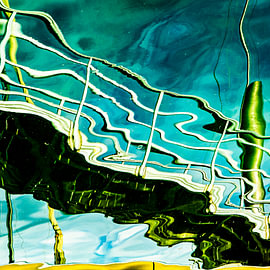 Abstracte aanlegsteiger