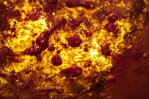 Rood Oranje Vuur | Abstracte Foto