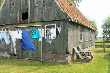 Buiten de was ophangen