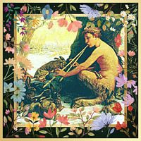 S.F. Remastered Version of Young Marsyas (Marsyas Enchanting the Hares) by Elihu Vedder