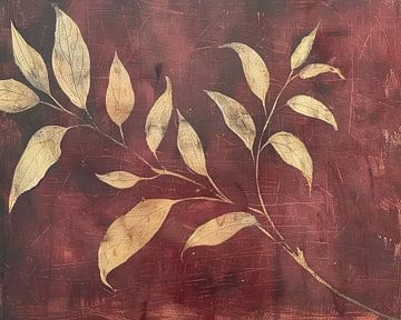 Feuilles | Peinture de la nature sur Art Merveilleux