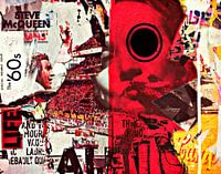 Steve Mc Queen vs. Marlene Dietrich Dadaism Nonsense - Collage