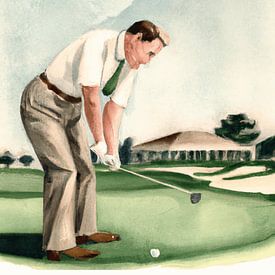 Le golf bat le travail - tous les golfeurs de tous les temps sur Vincent de Rooij