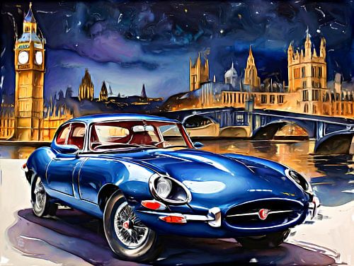 Jaguar e-Type in Londen