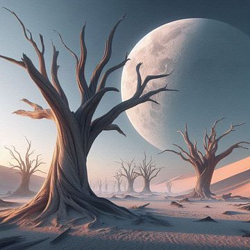 Desert moon by Kay Weber