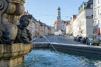 Hercules Fountain Maximilianstrasse Augsburg