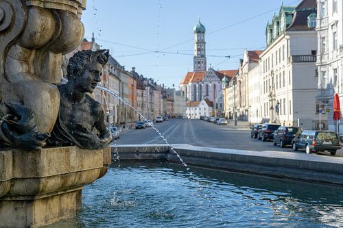 Herkulesbrunnen Maximilianstraße Augsburg