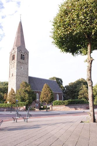Dorpskerk te Heemskerk in kleur