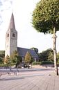 L'église du village de Heemskerk en couleur par Fela de Wit Aperçu