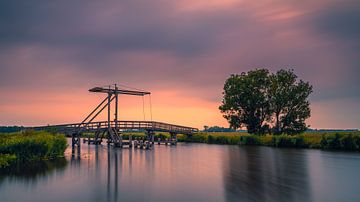 Sunset at the Paauwen in Groningen province by Henk Meijer Photography