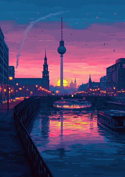 Berlin - Pixel Art by Niklas Maximilian