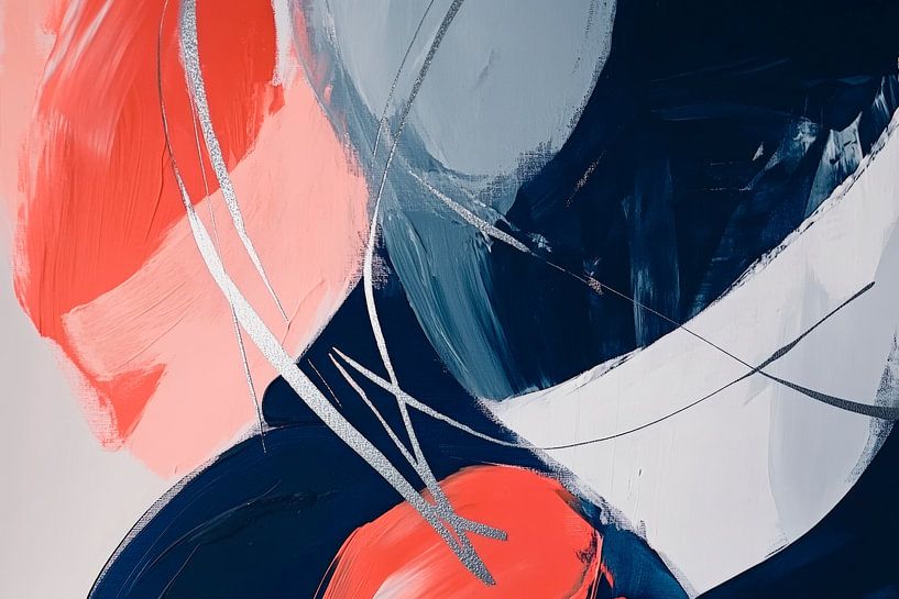 Abstracte Farbenexplosion – Dynamisch und Modern von Poster Art Shop