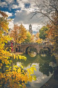 Domtoren en de Oudegracht van Alessia Peviani