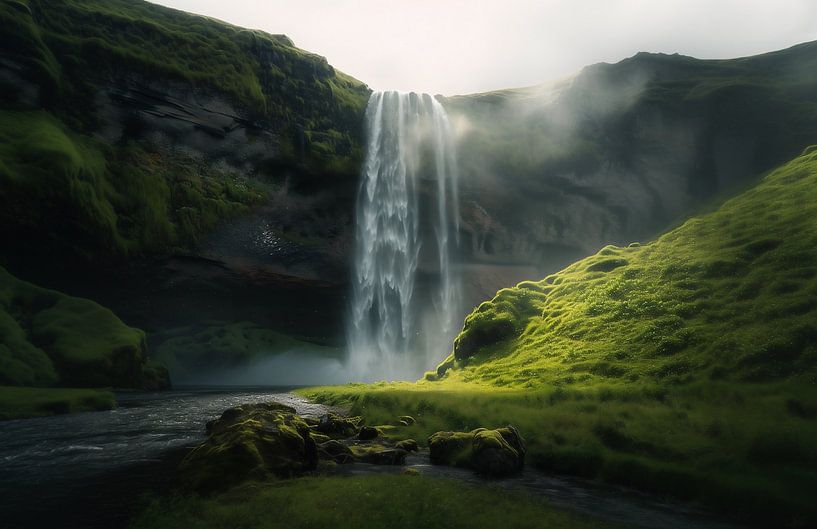 Waterval van fernlichtsicht