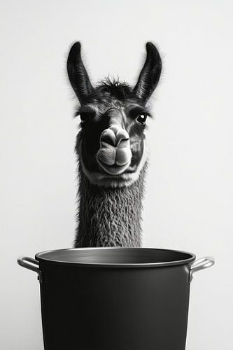 Lama in een pot
