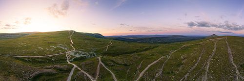 Le soleil de minuit au-dessus d'Idre | Panorama romantique de Städjan-Nipfjället