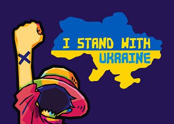 I Stand With Ukraine - One Piece van Dico Hendry