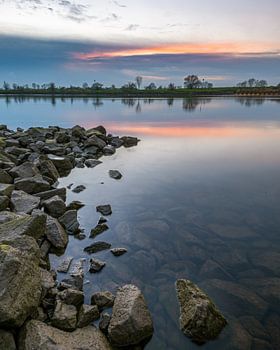 Sonnenuntergang an den Felsen