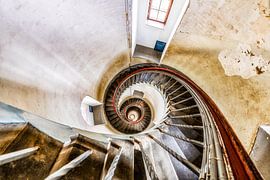Escalier en colimaçon du phare de Lyngvig