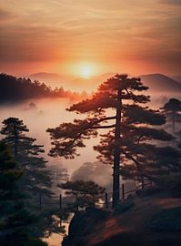 Sunrise in the forest