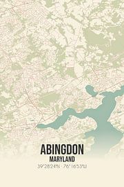 Vintage map of Abingdon (Maryland), USA. by Prints of Place
