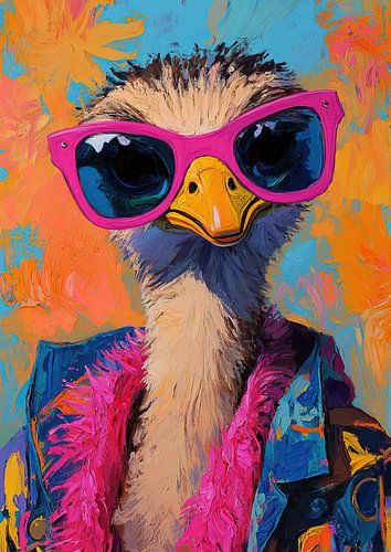 Zonnebril Vogel | Coole Vogel met Zonnebril