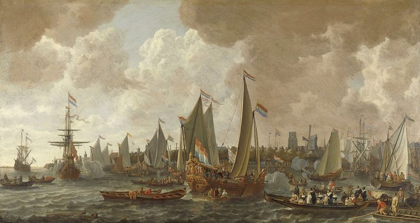 De aankomst van koning Karel II van Engeland te Rotterdam, 24 mei 1660 van Rebel Ontwerp