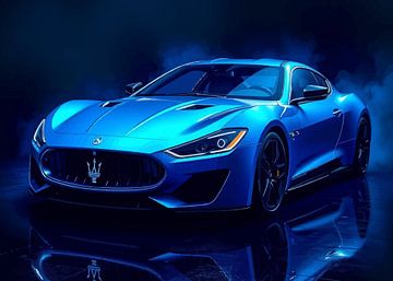 Maserati MC20 Blauw Neon van MIROKKU